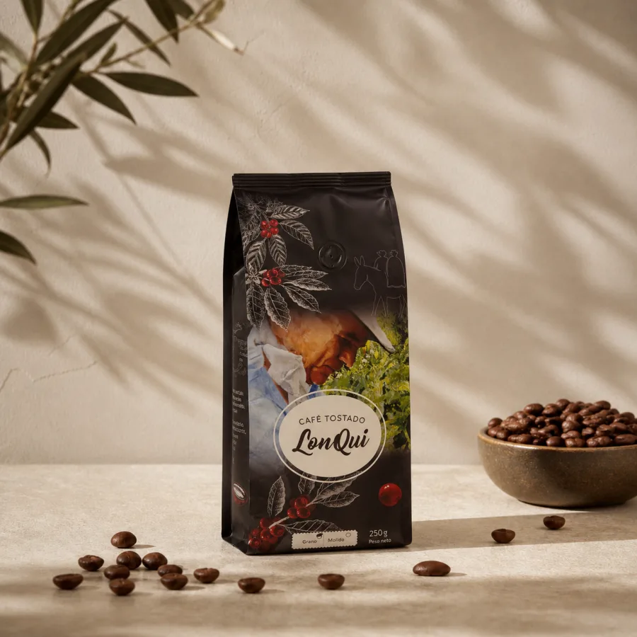 Café LonQui presentación 250 gramos